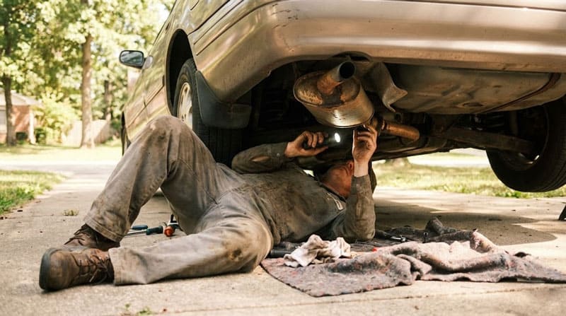 Гримить вихлопна система