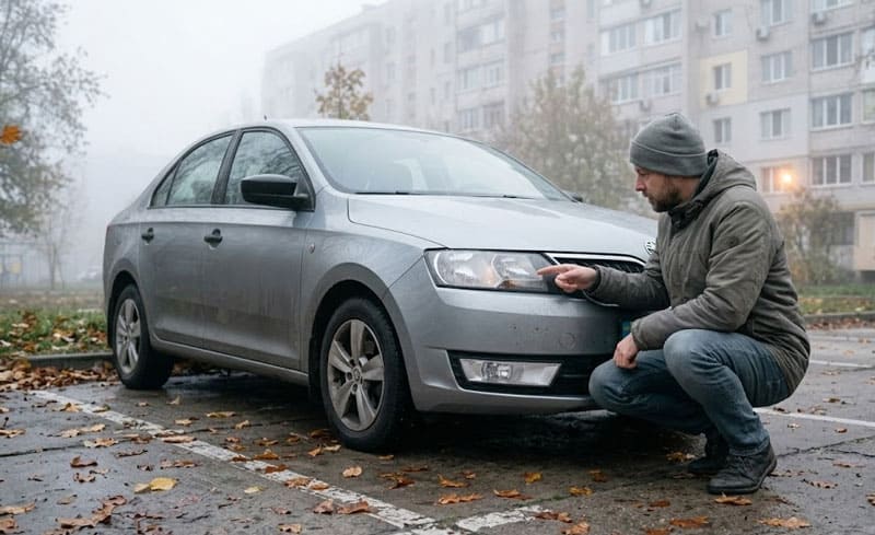 Skoda Rapid: запотівання фар