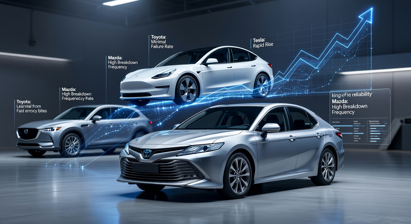 Toyota знову перша, Tesla злетіла, Mazda провалилась: рейтинг надійності Consumer Reports 2026