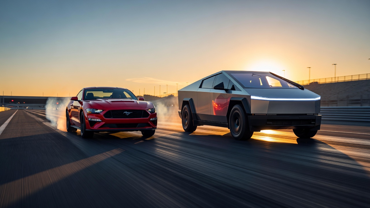 Ford Mustang розтрощив Tesla Cybertruck у перегонах: відрив приголомшив усіх — відео