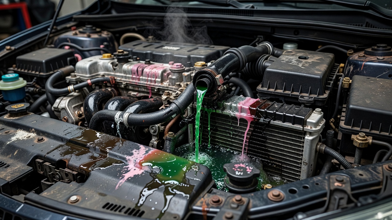 Toyota: перегрів двигуна, витік антифризу та несправності системи охолодження