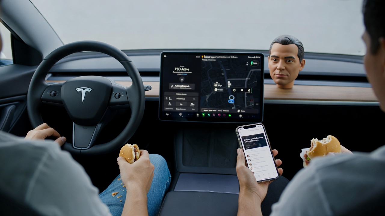 Водії Tesla обманюють автопілот іграшковою головою, щоб дивитись TikTok за кермом: як і чим це загрожує