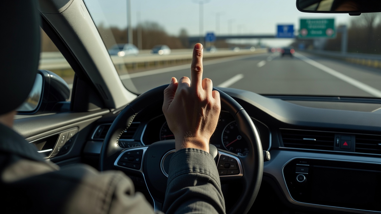 Середній палець обійдеться у тисячі євро: за які жести карають водіїв у Європі