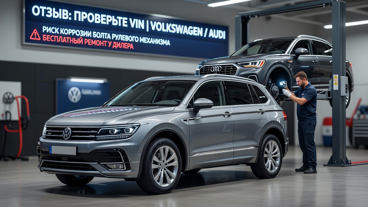 Перевірте свій Tiguan: VW відкликає понад 208 тисяч авто через іржавий болт у кермовому механізмі